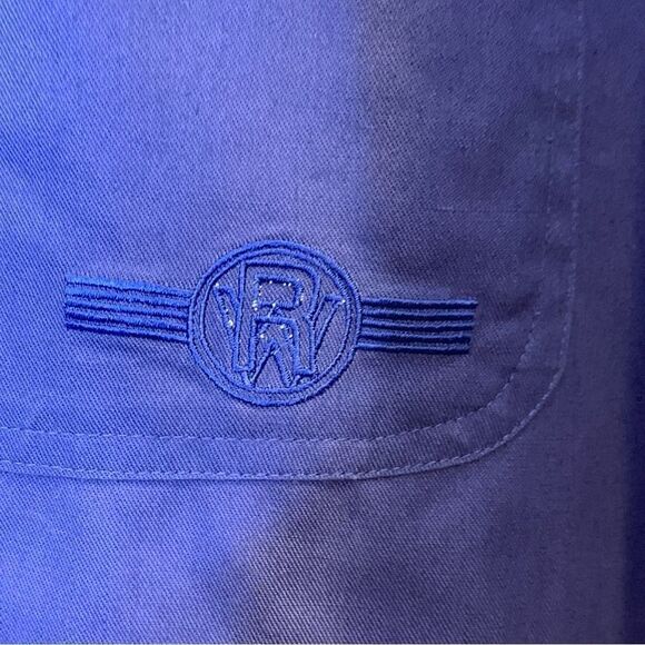 Wrangler Rugged Wear Button Down Shirt Size Large Blue - Picture 5 of 9